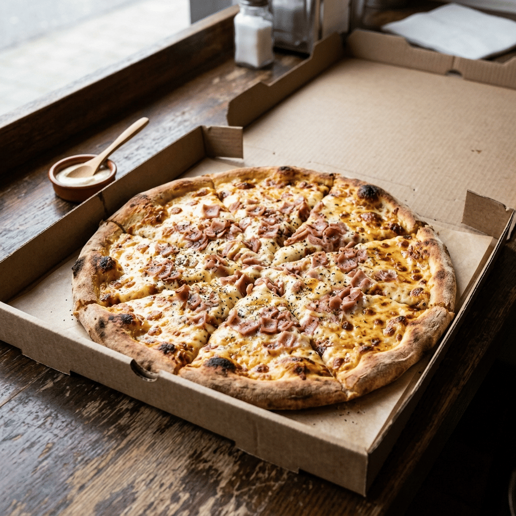 Pizza crema groot
