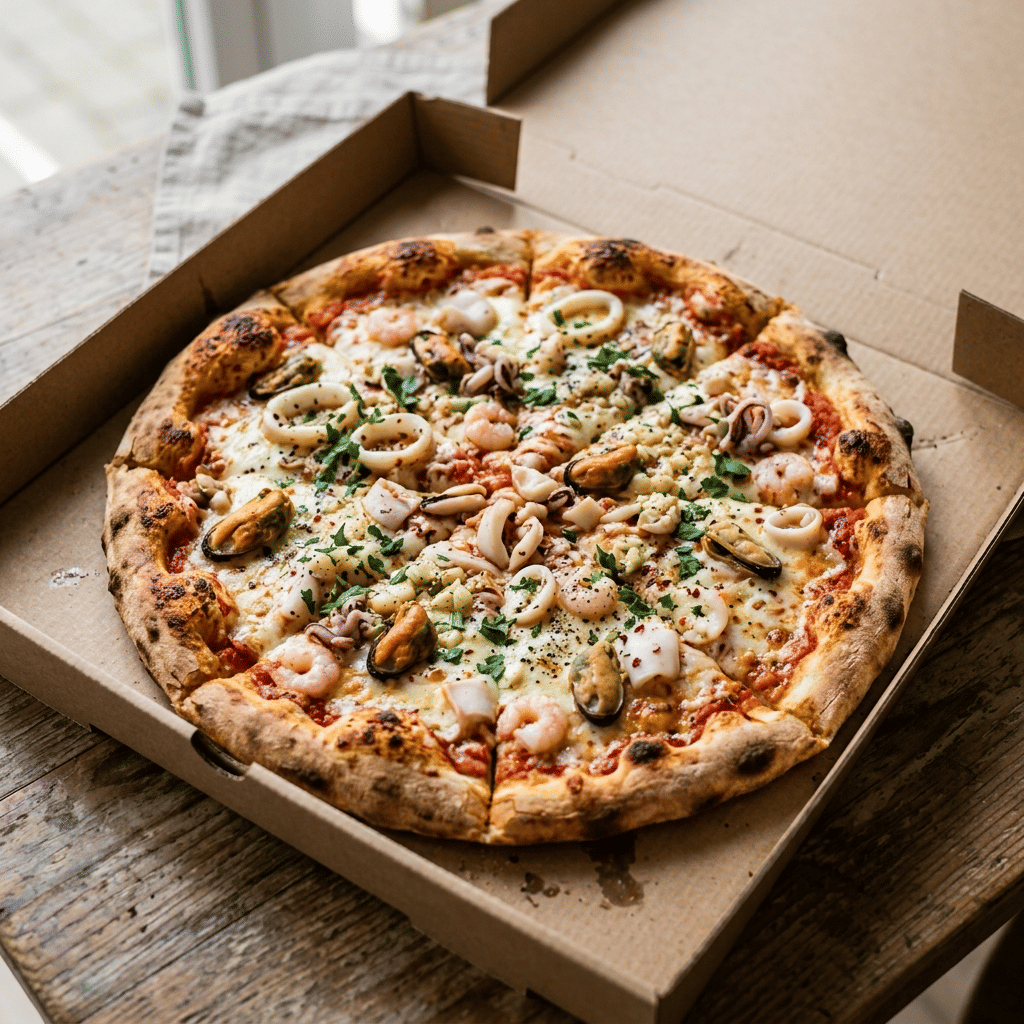Pizza frutti di mare groot