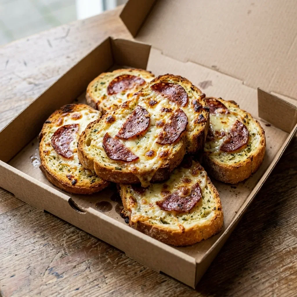 Lookbrood met kaas en salami