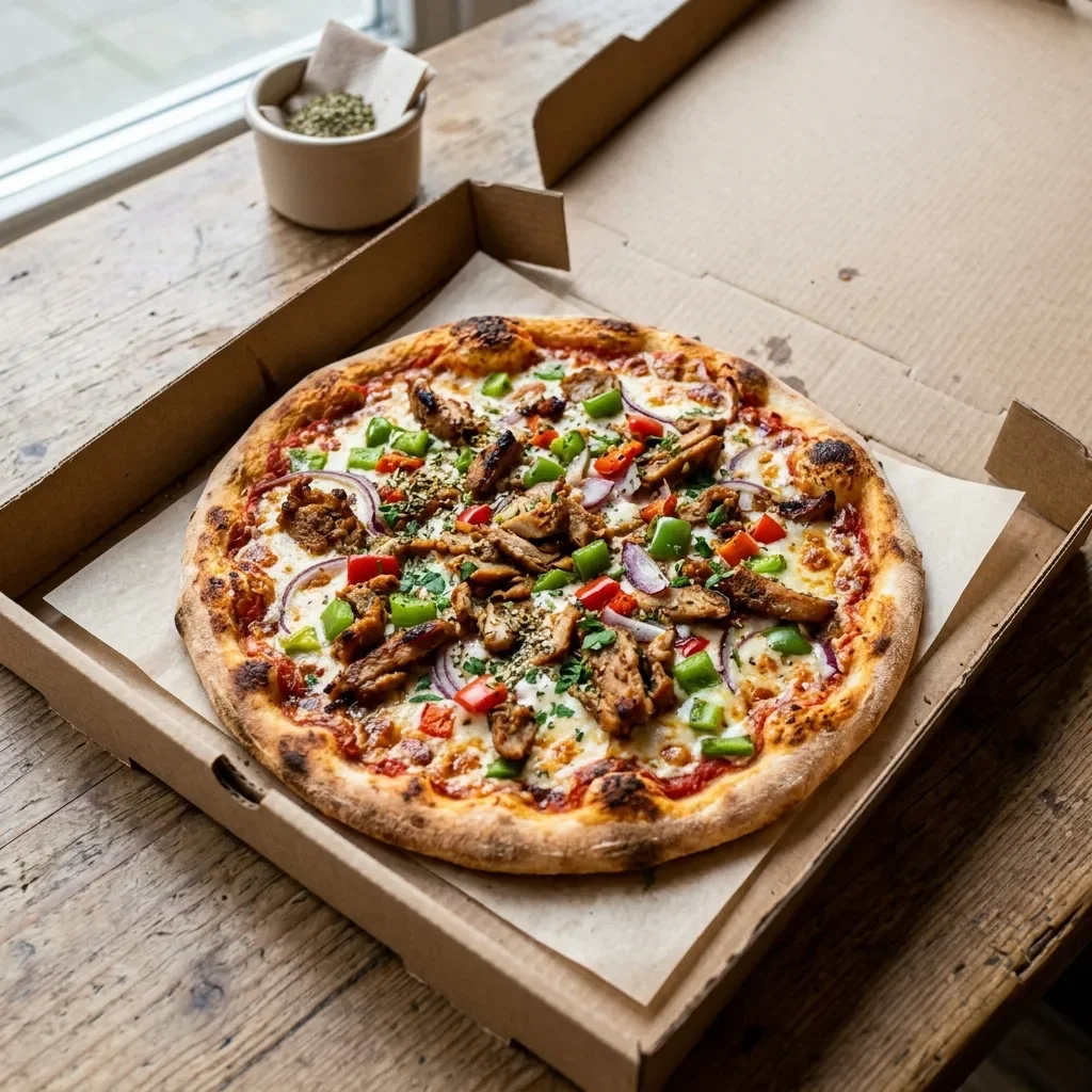 Shoarma pizza small
