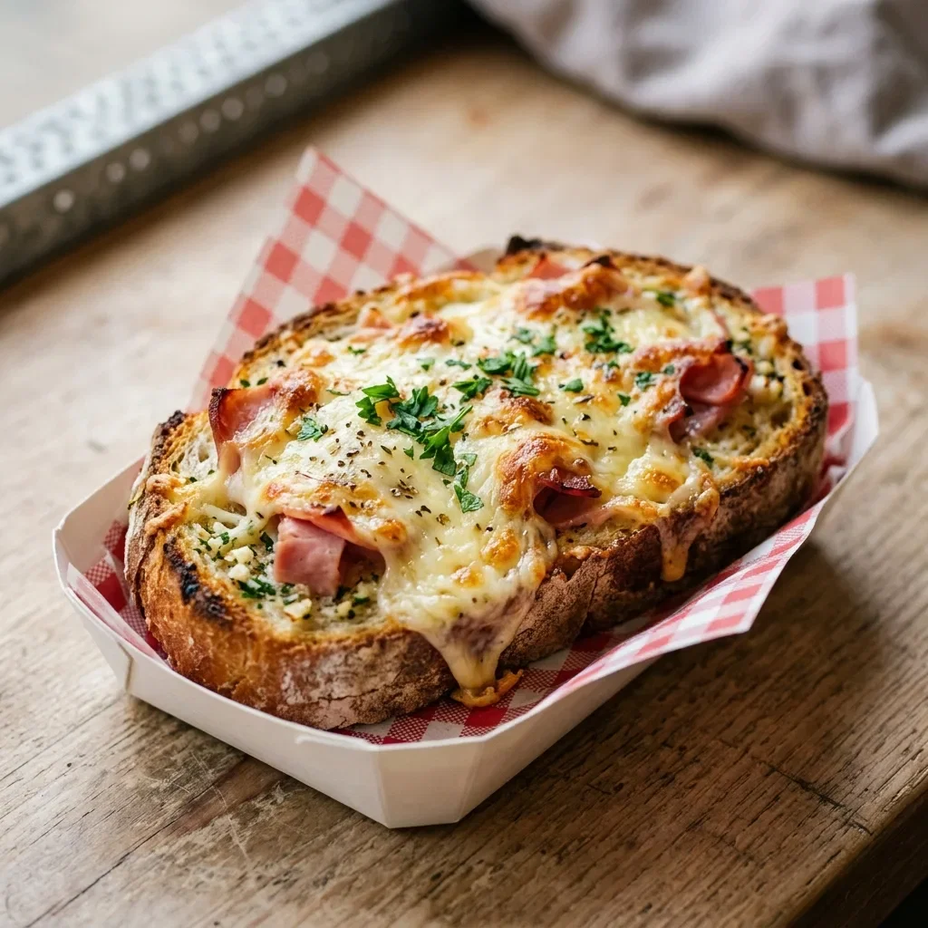 Lookbrood met kaas en ham