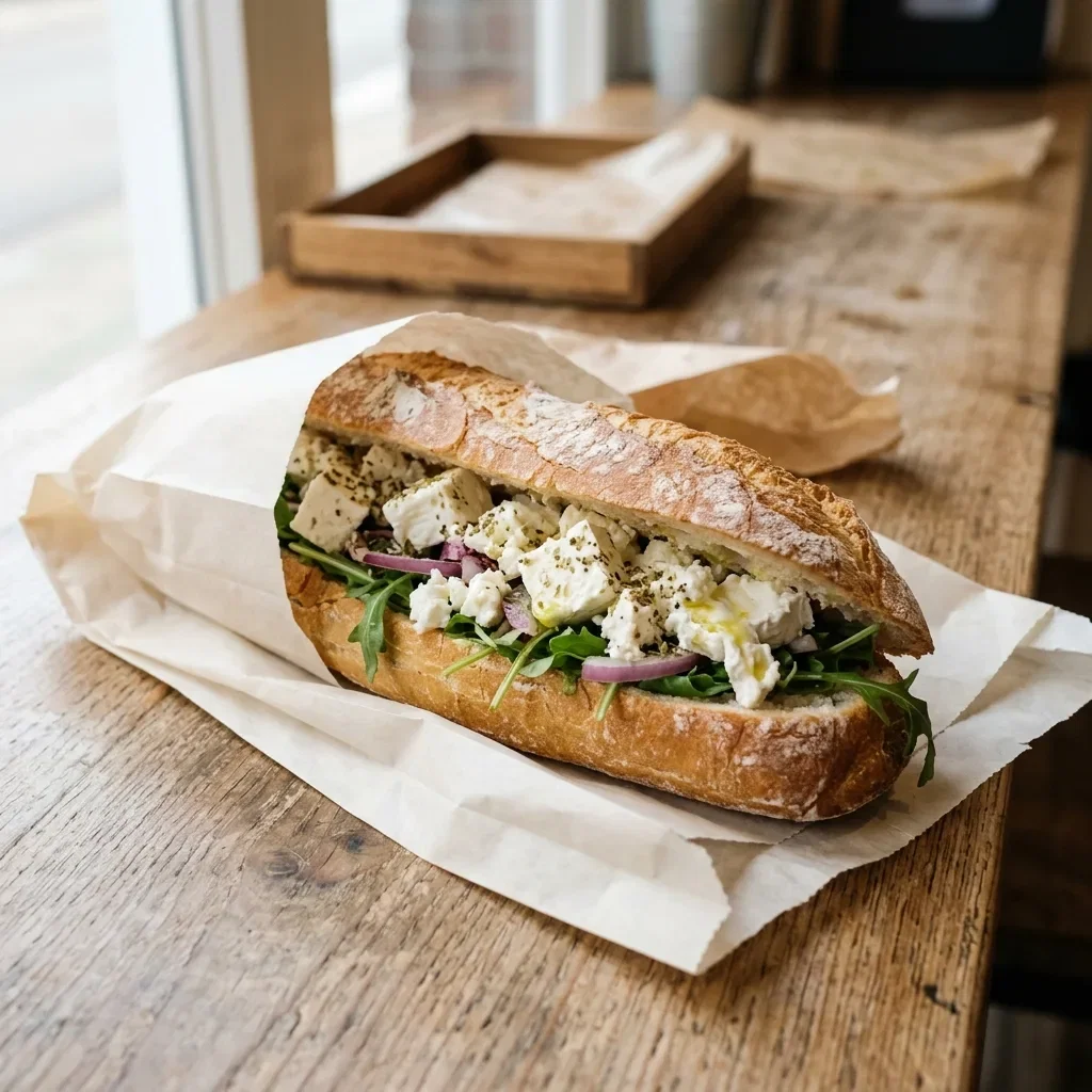 Grote broodje feta