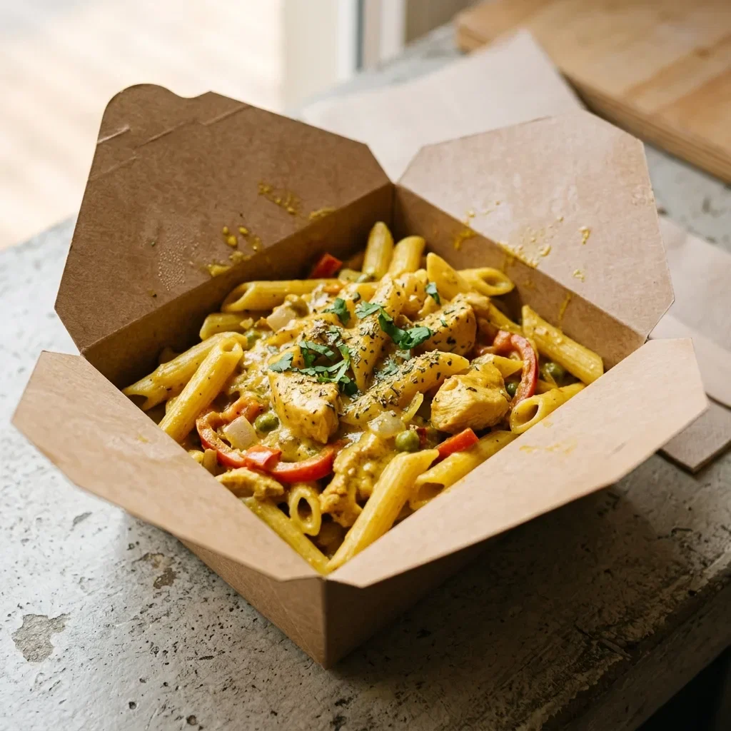 Pasta curry chicken
