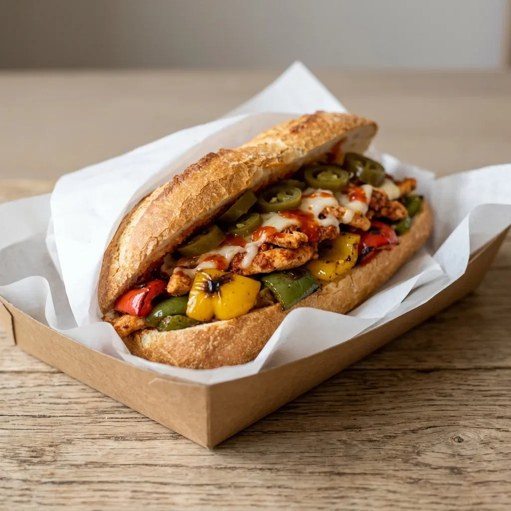 Grote broodje hot'n spicy