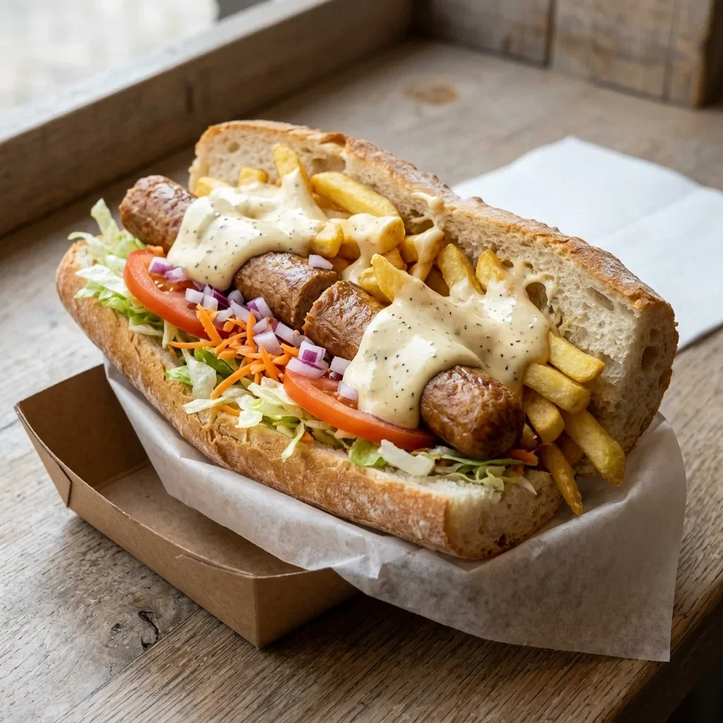 Frans brood frikandel