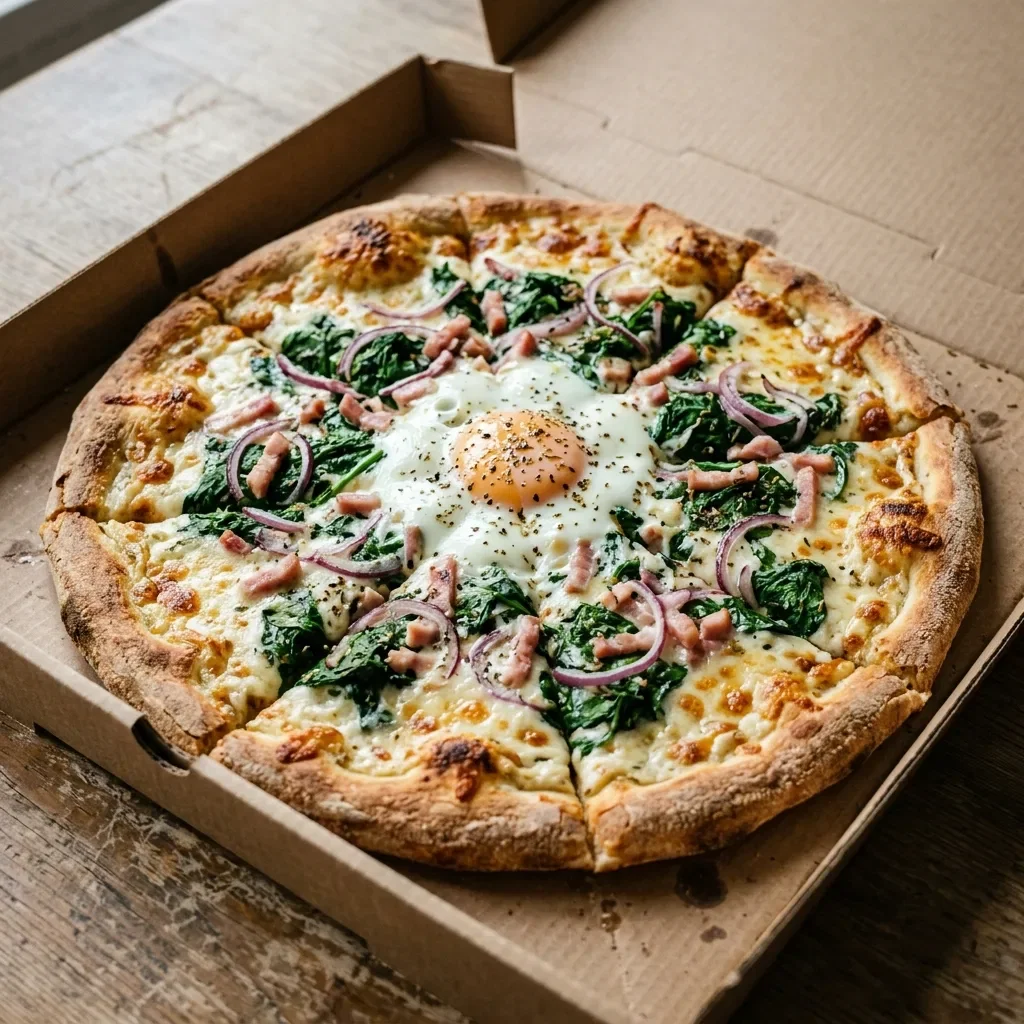 Pizza spinazie medium