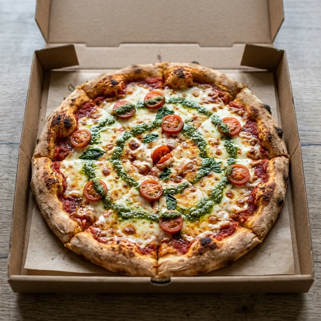Pizza mozza & pesto party