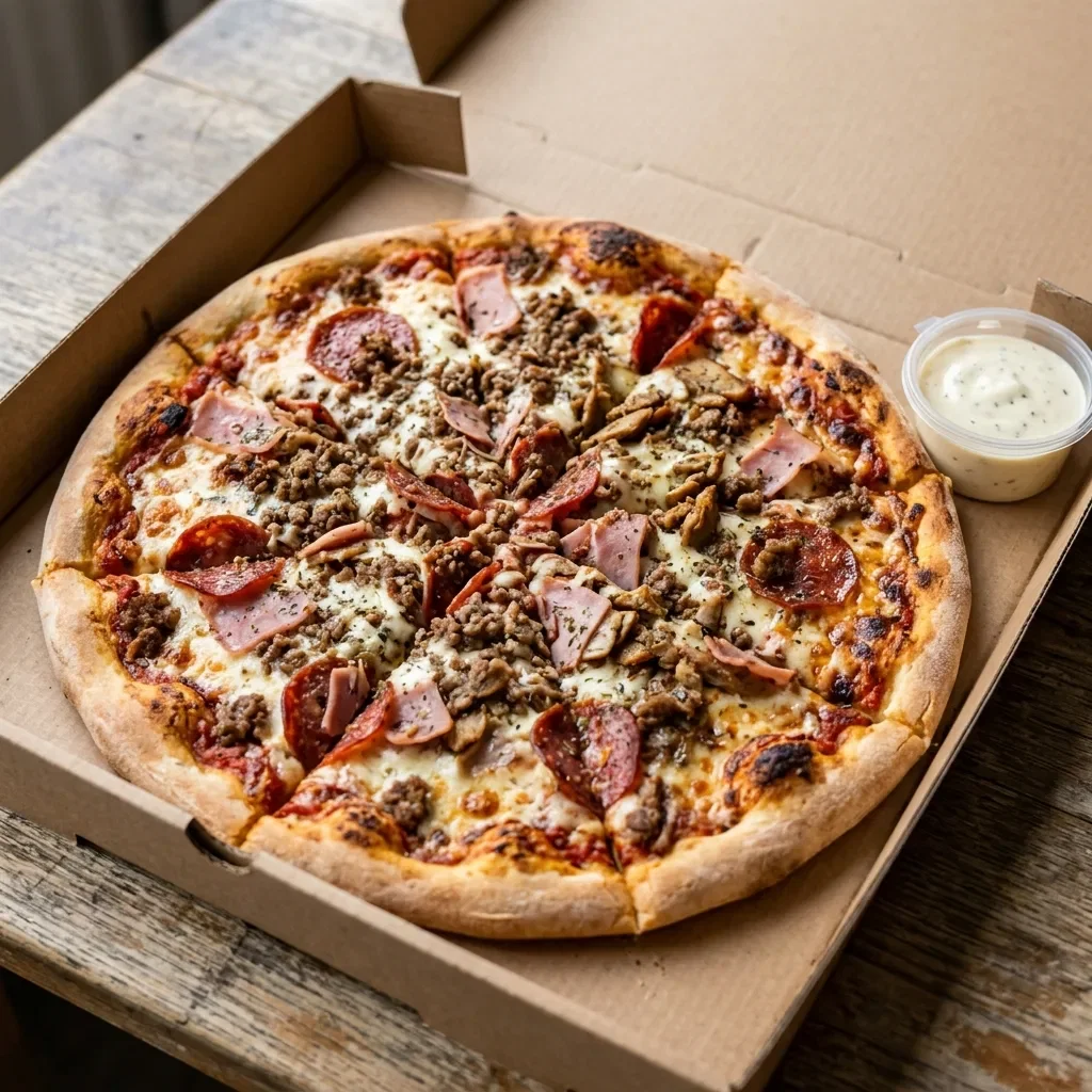 Pizza meat feast large