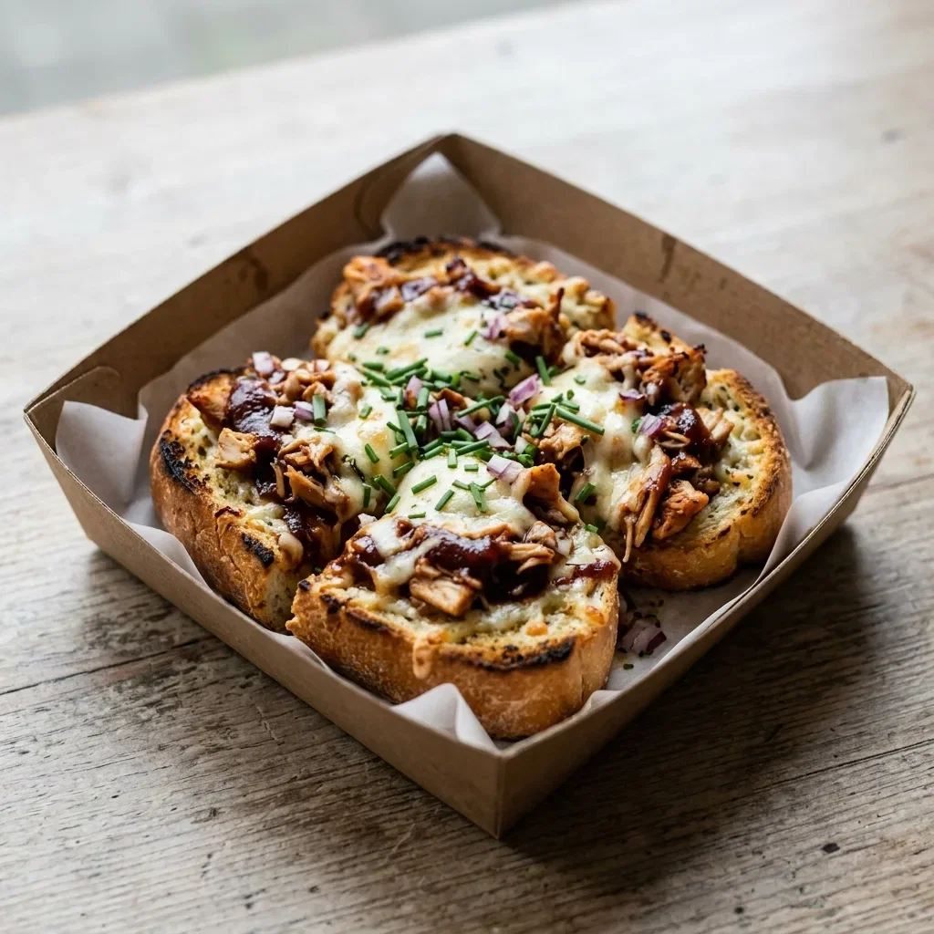 Lookbrood met kip bbq