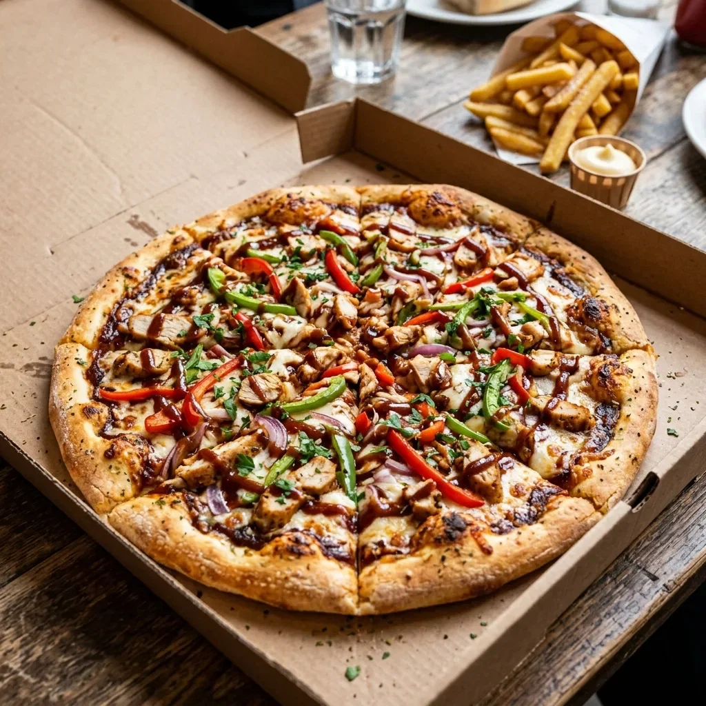Pizza bbq chicken large