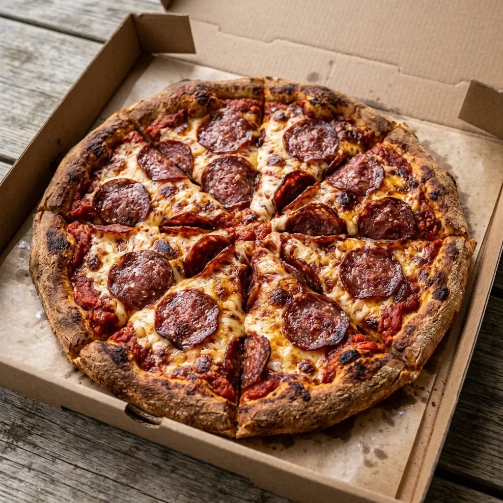 Pizza salami medium