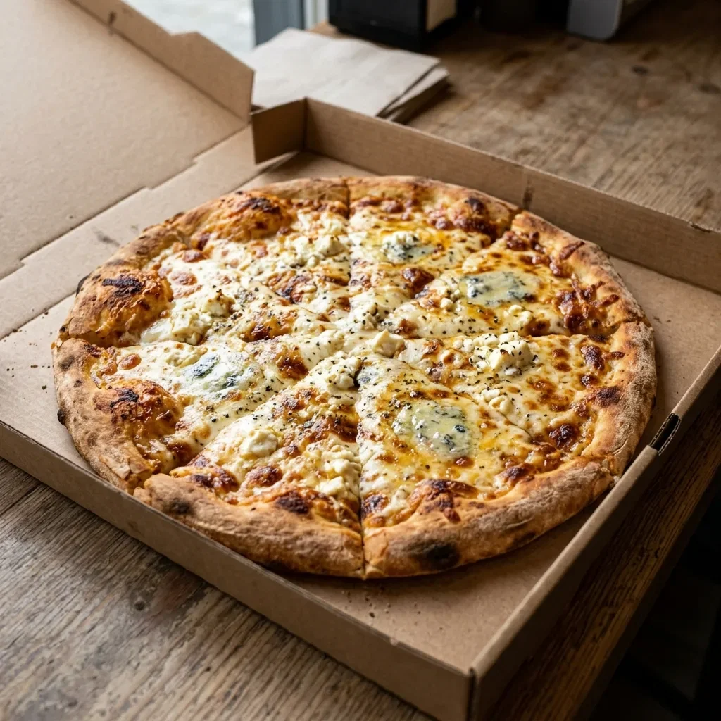 Pizza creamy cheese party