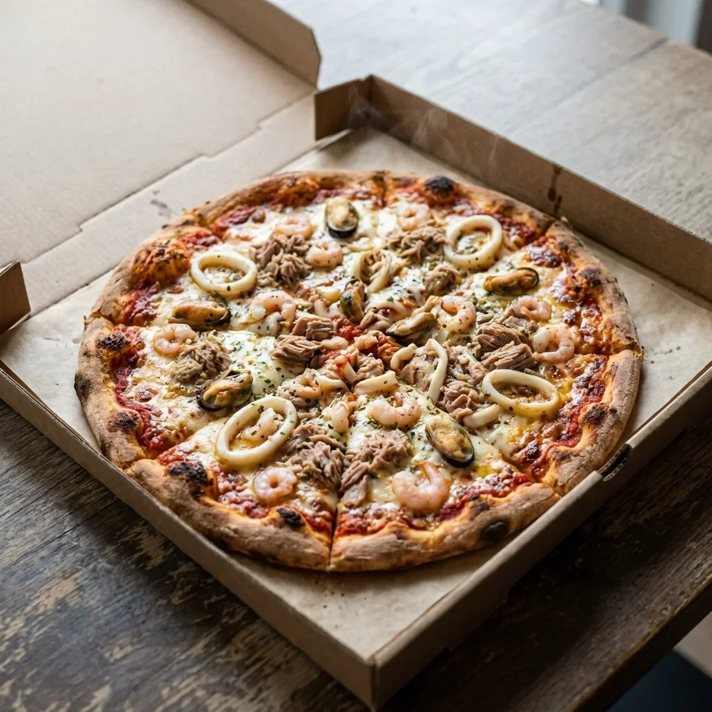 Pizza seafood party