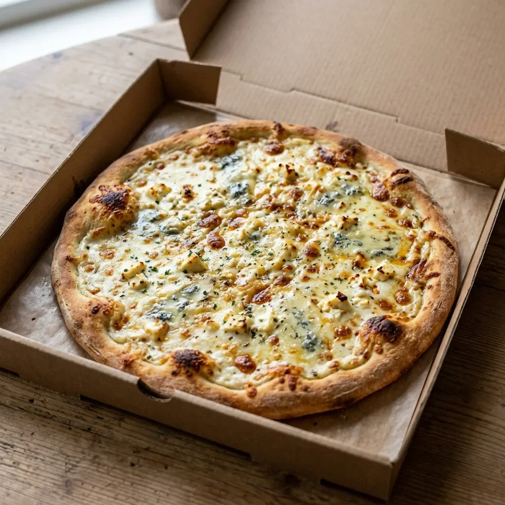 Pizza creamy cheese medium