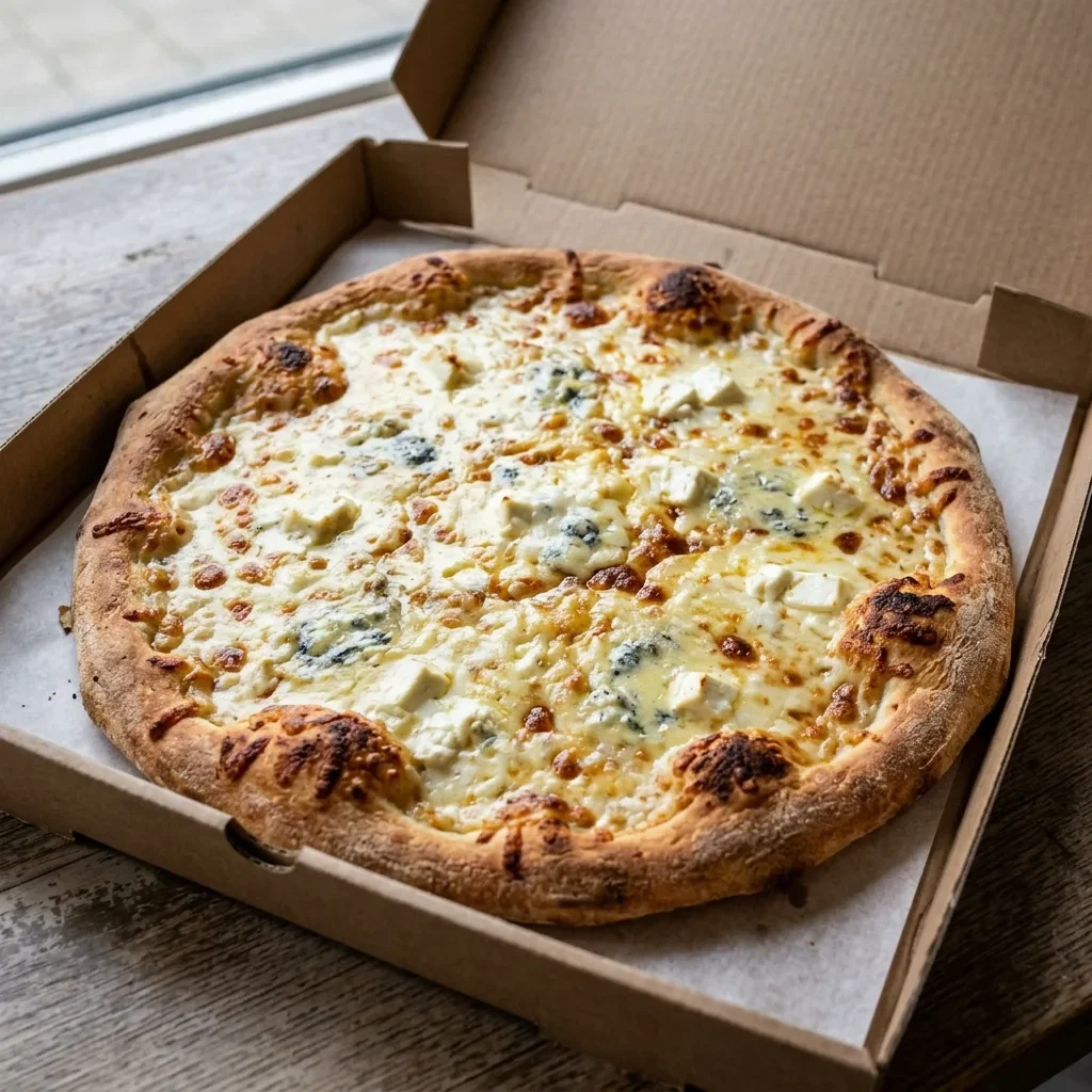 Pizza creamy cheese large