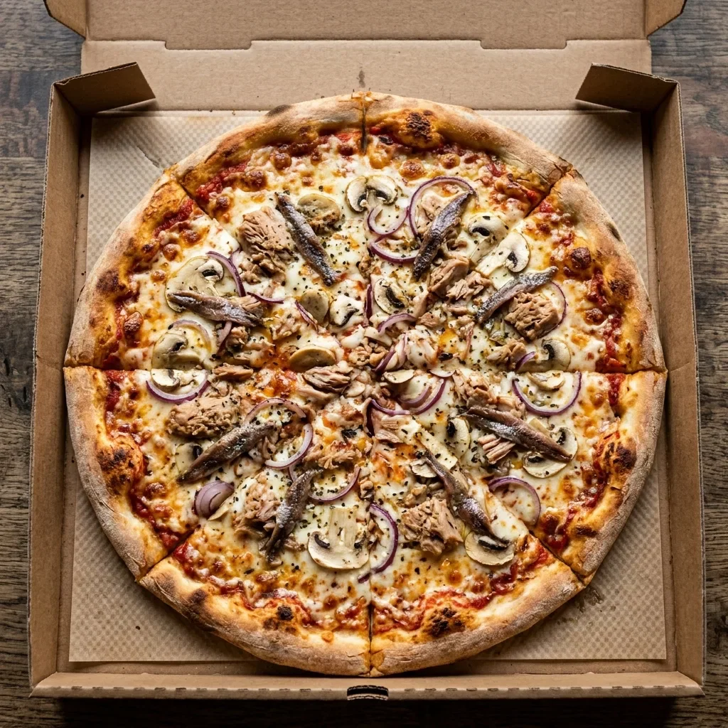 Pizza mega fish large