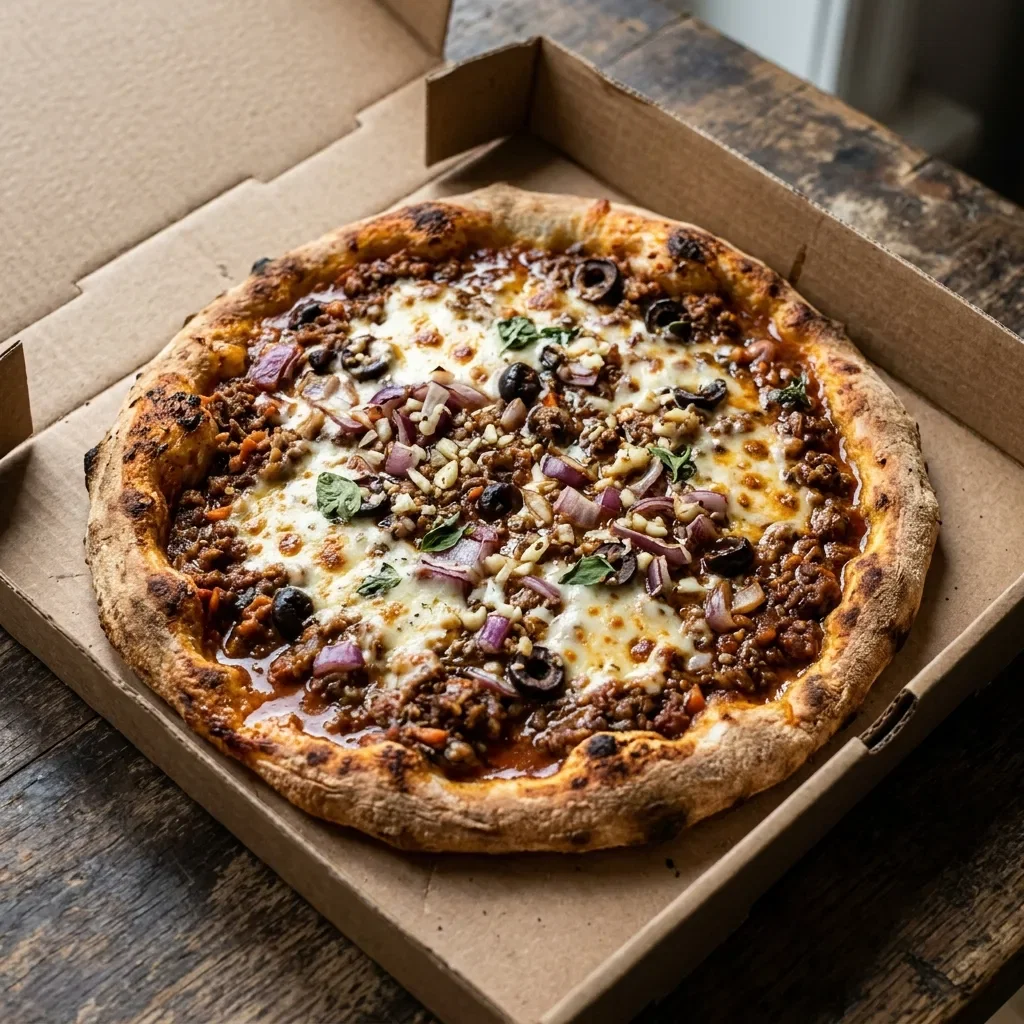 Pizza bolognese small
