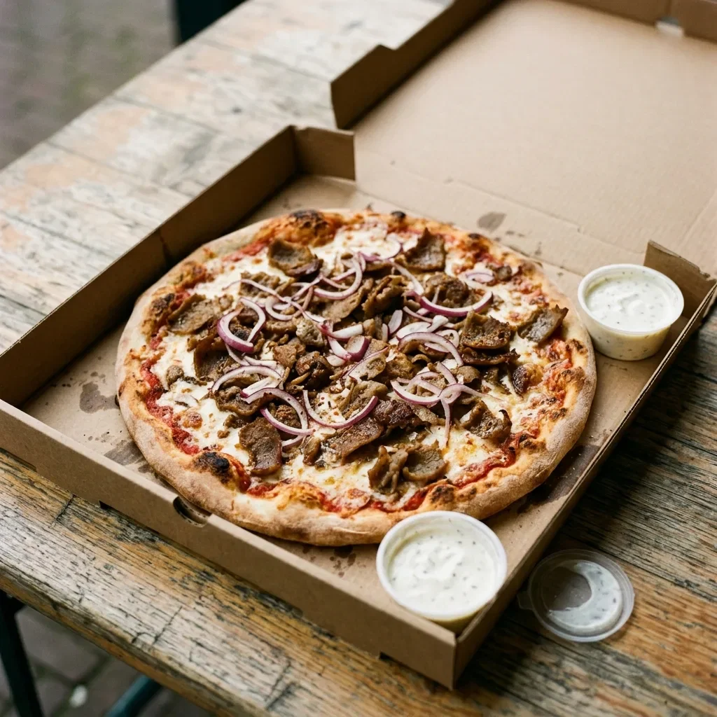 Pizza kebab medium