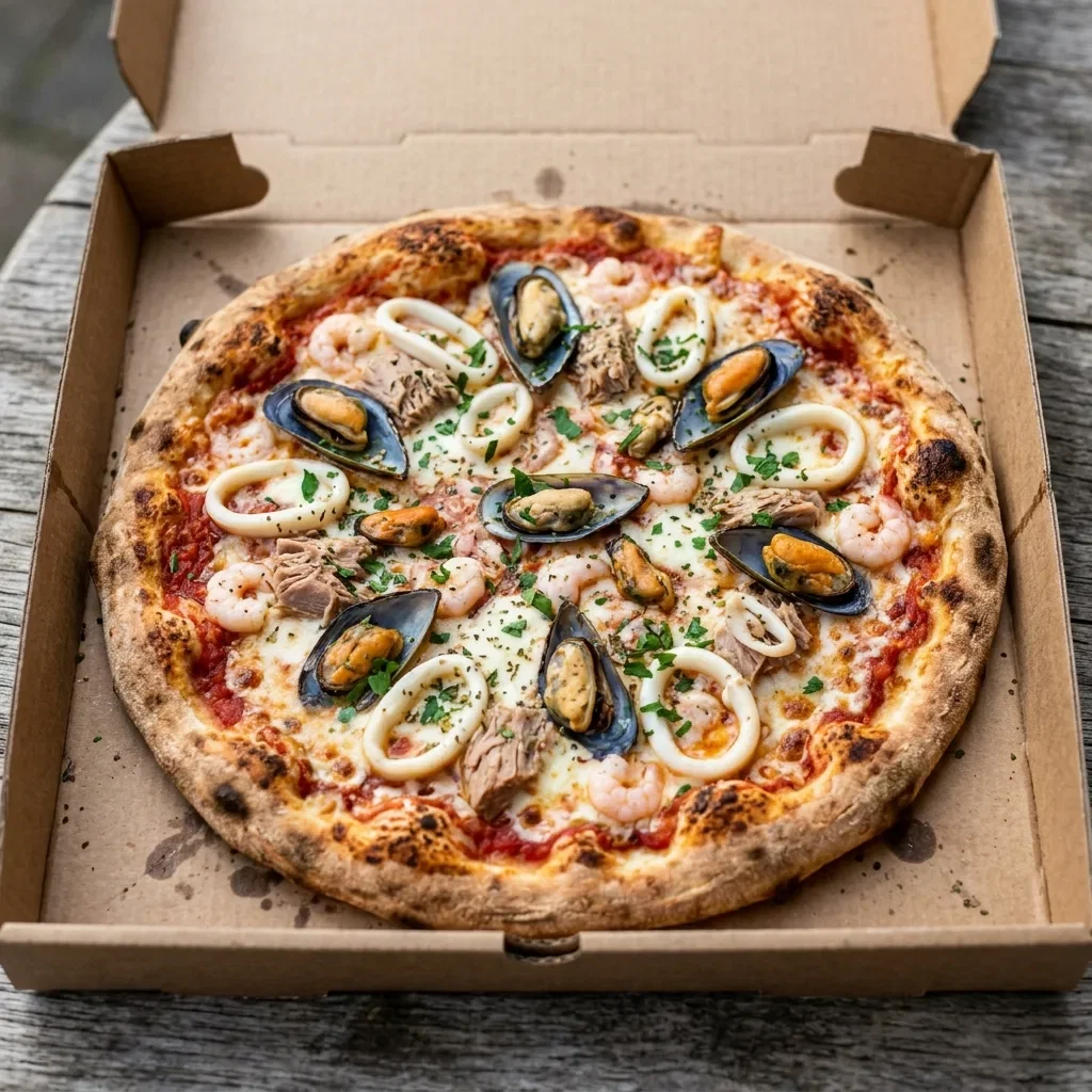 Pizza seafood medium
