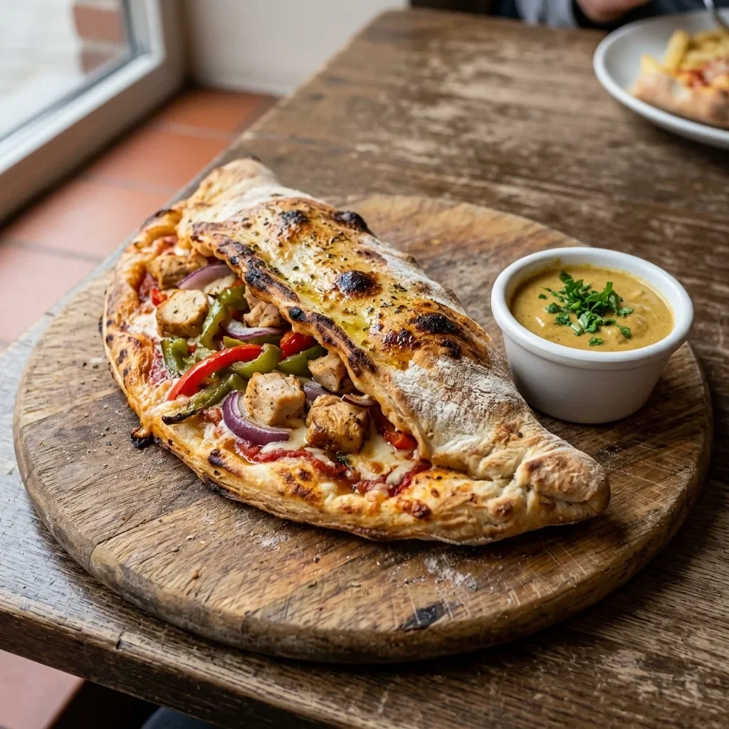 Pizza calzone chicken party