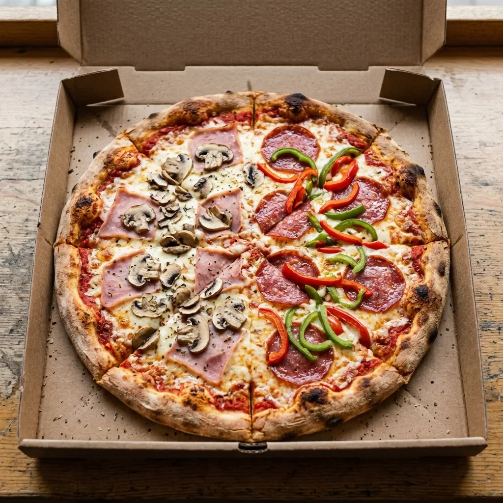 Pizza four seasons large