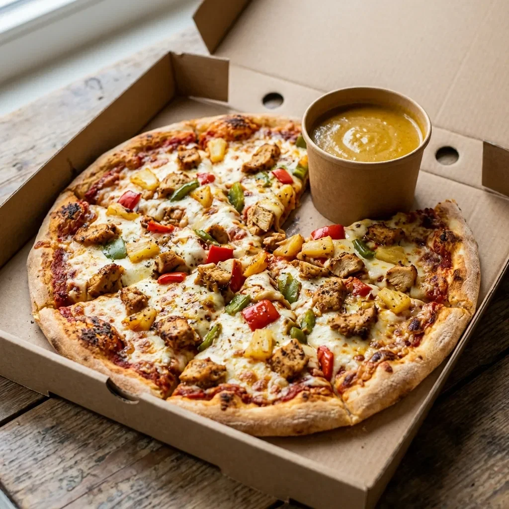 Pizza chicken party