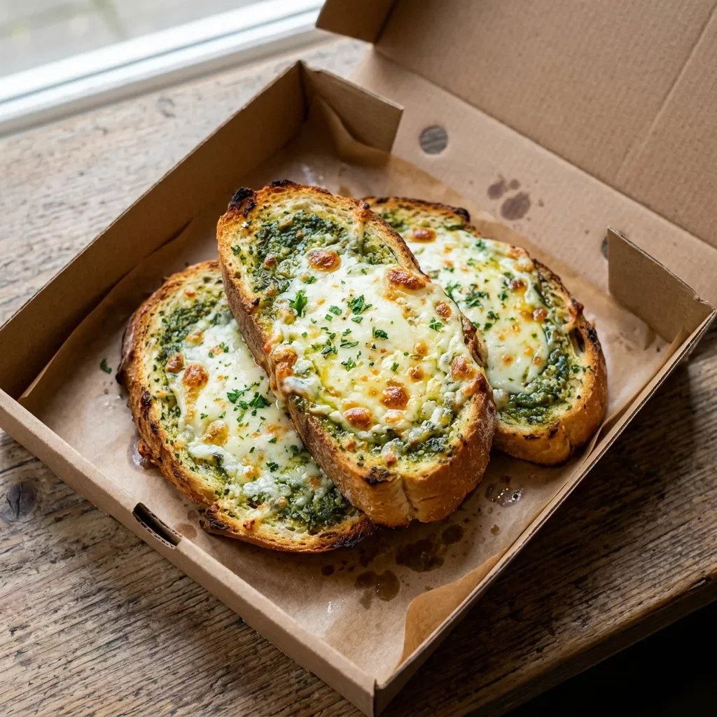 Lookbrood met pesto en mozzarella