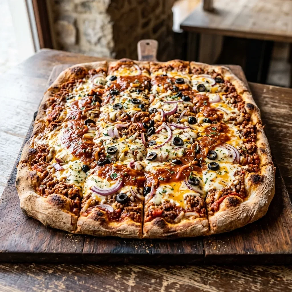 Pizza bolognese party