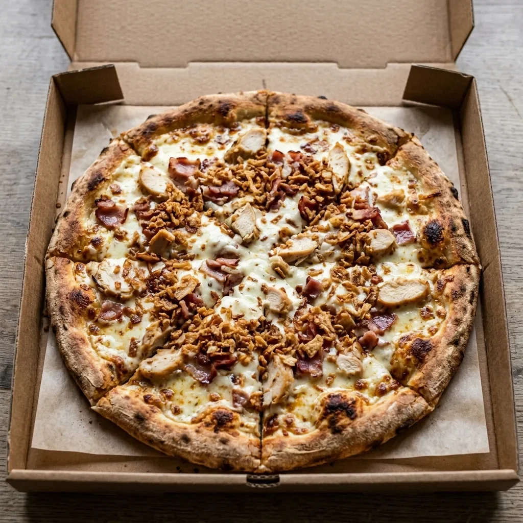Pizza crispy bacon large