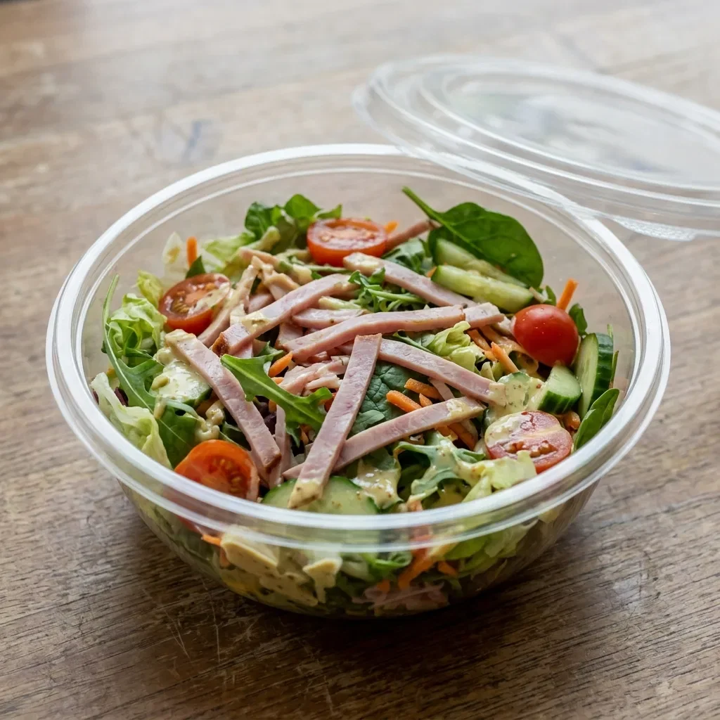 Salade mix met ham