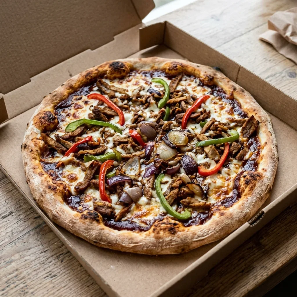 Pizza bbq meatza party