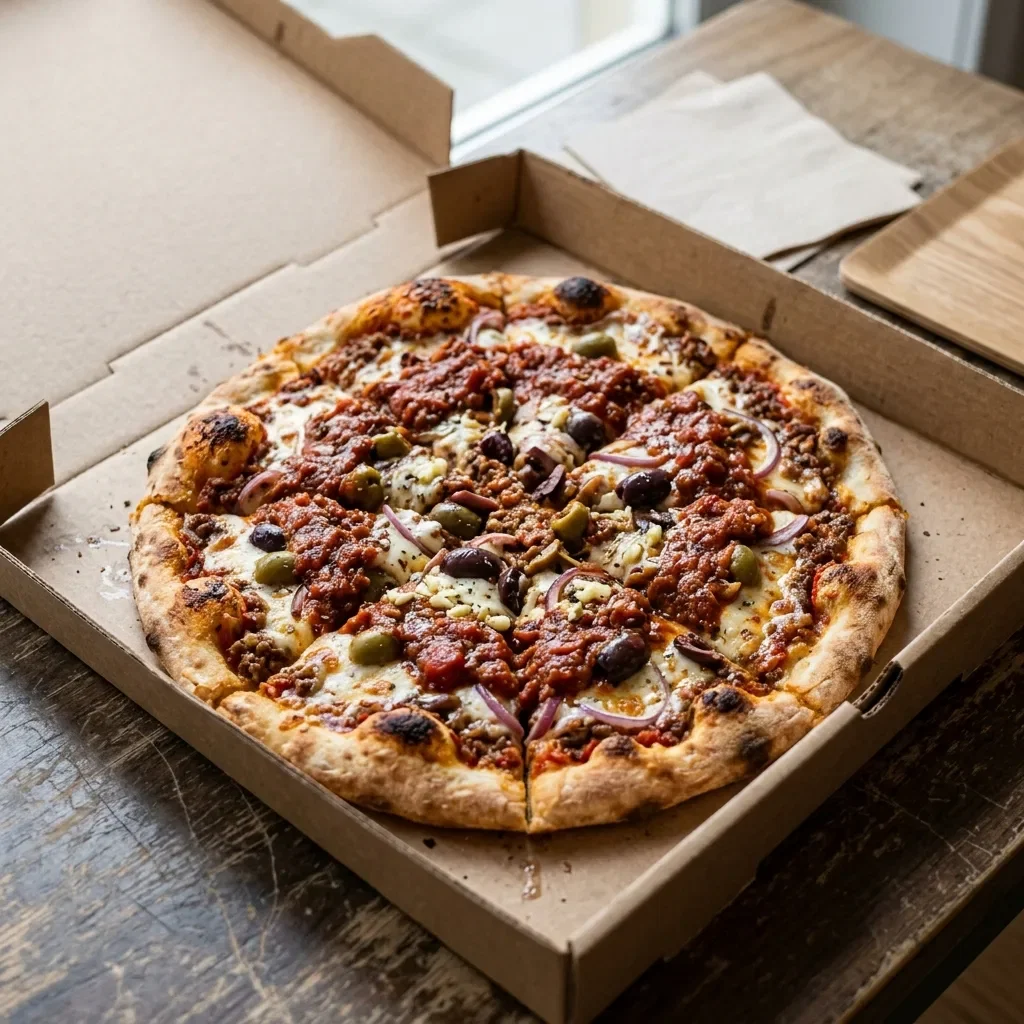 Pizza bolognese medium