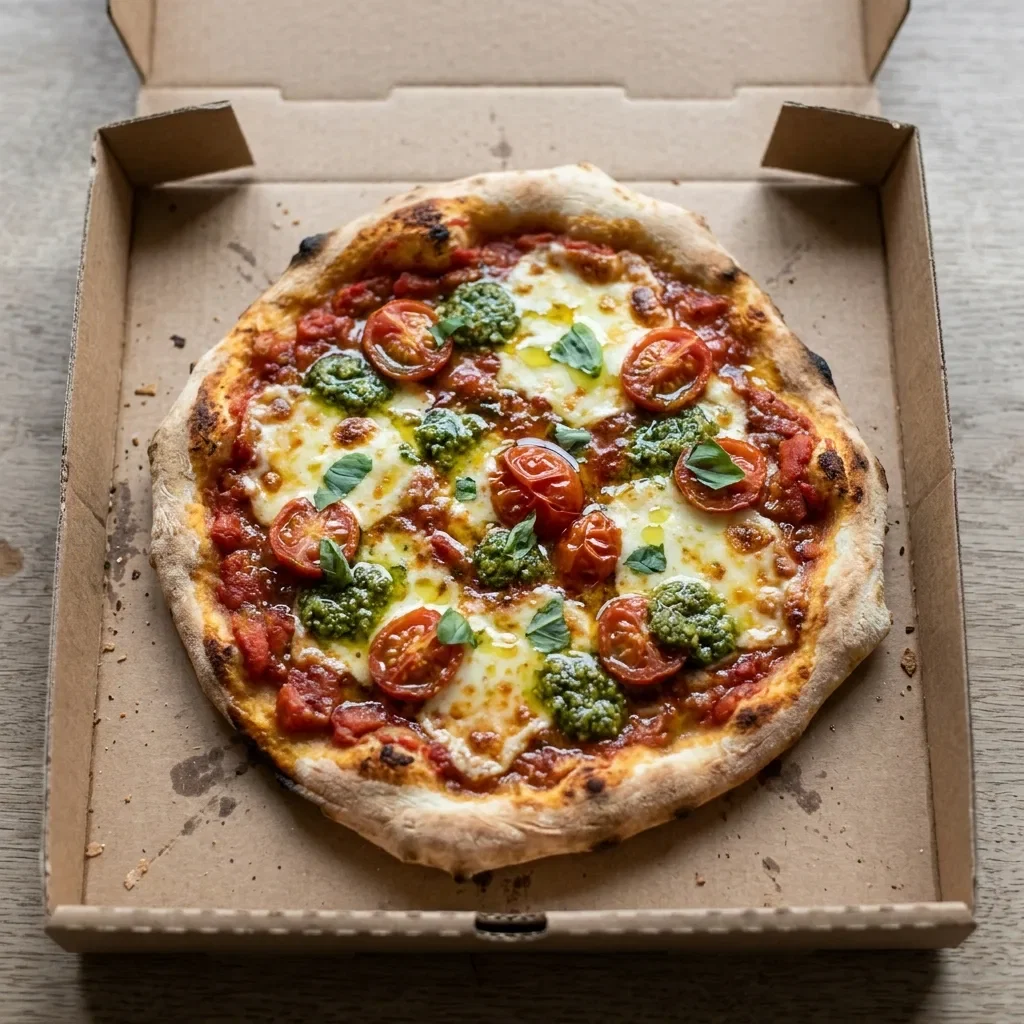 Pizza mozza & pesto small