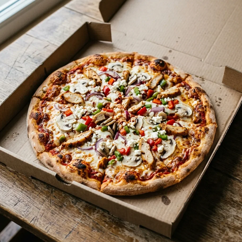 Pizza hot deluxe medium