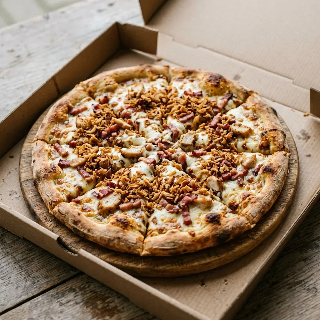 Pizza crispy bacon party