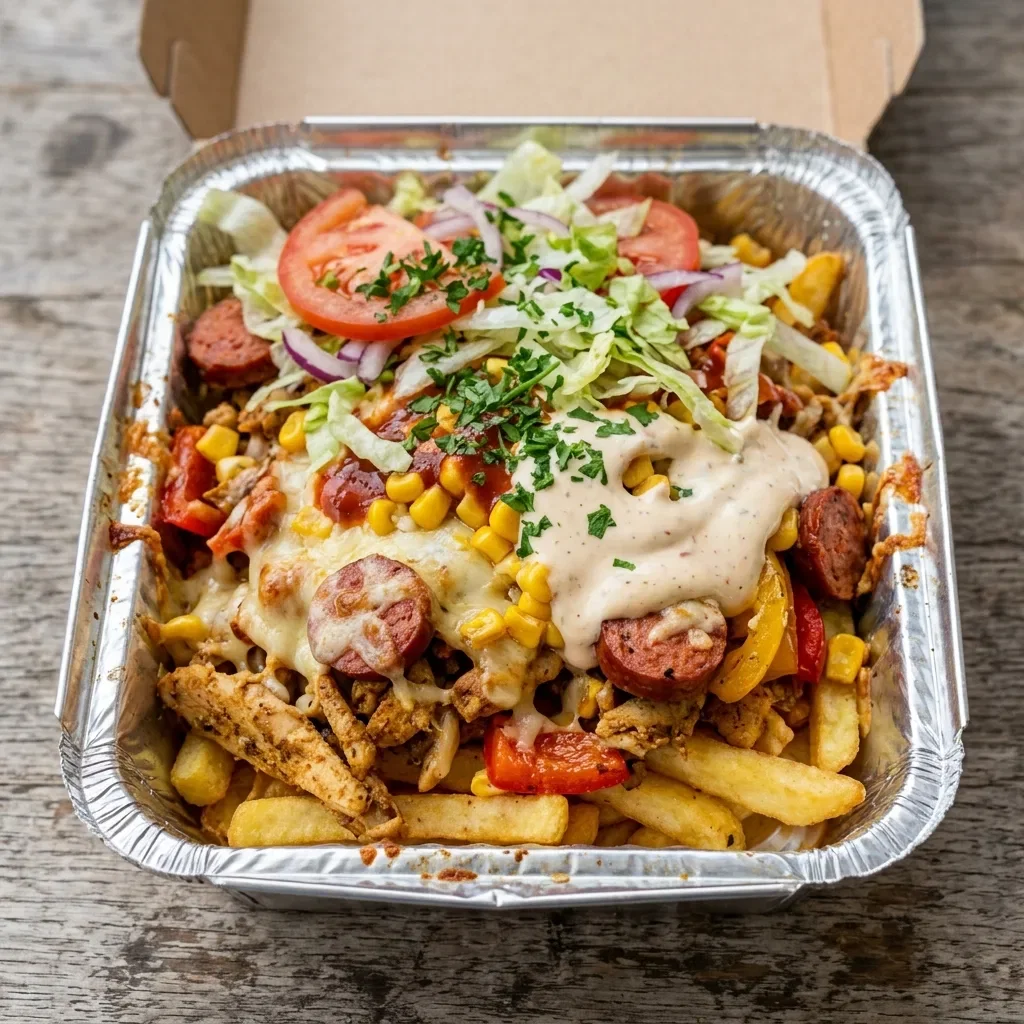 Kapsalon shoarma mexicano