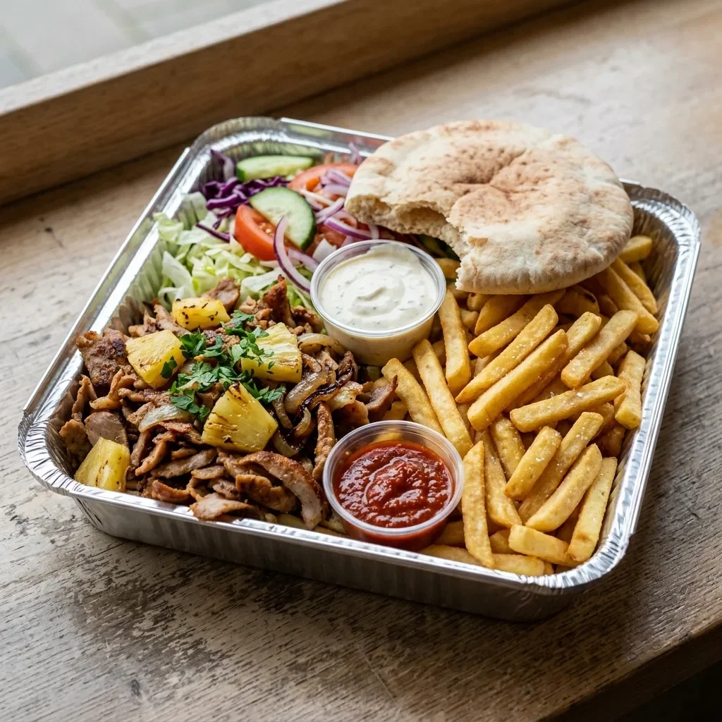 Schotel shoarma hawaï