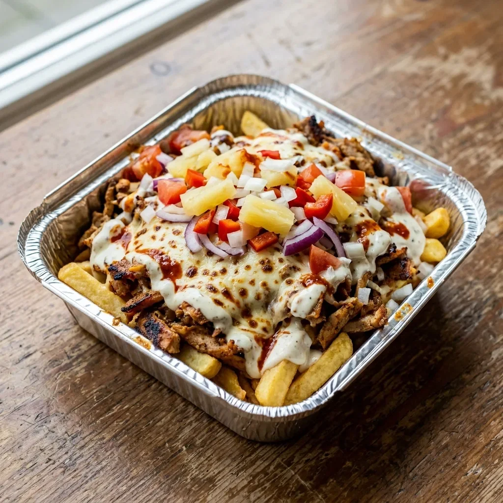 Kapsalon shoarma speciaal hawaï