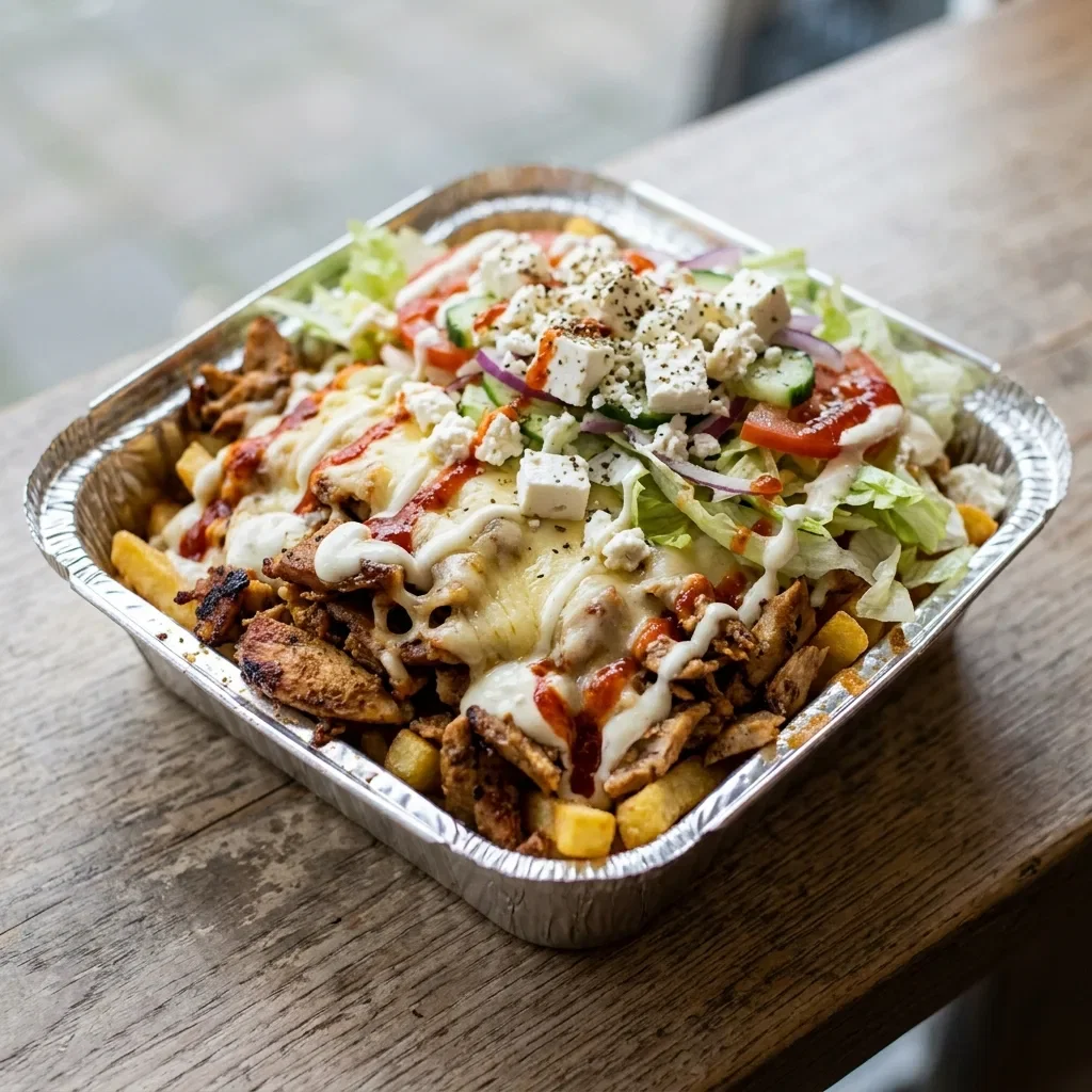 Kapsalon shoarma feta