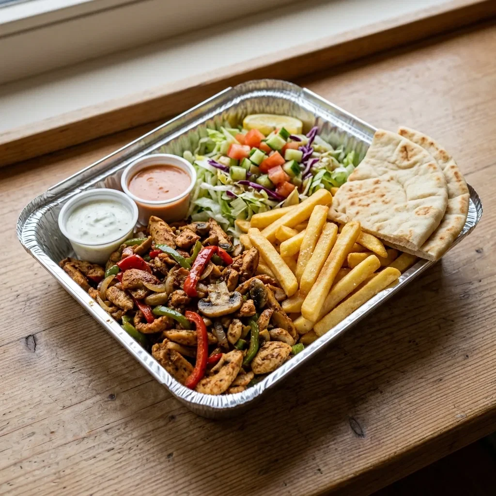 Schotel kip gyros