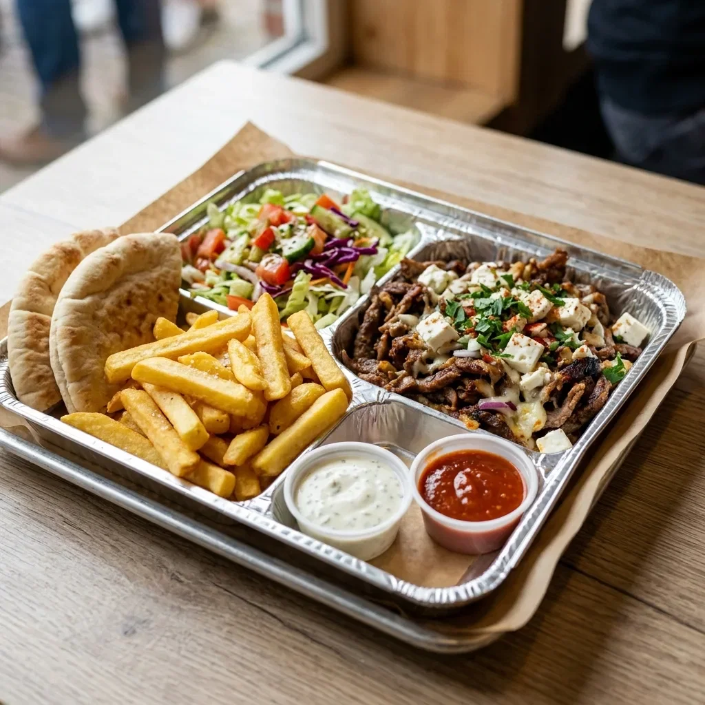 Schotel shoarma feta