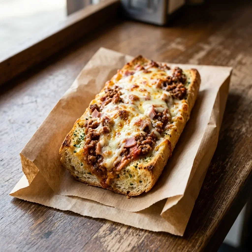 Lookbrood met ham en bolognese