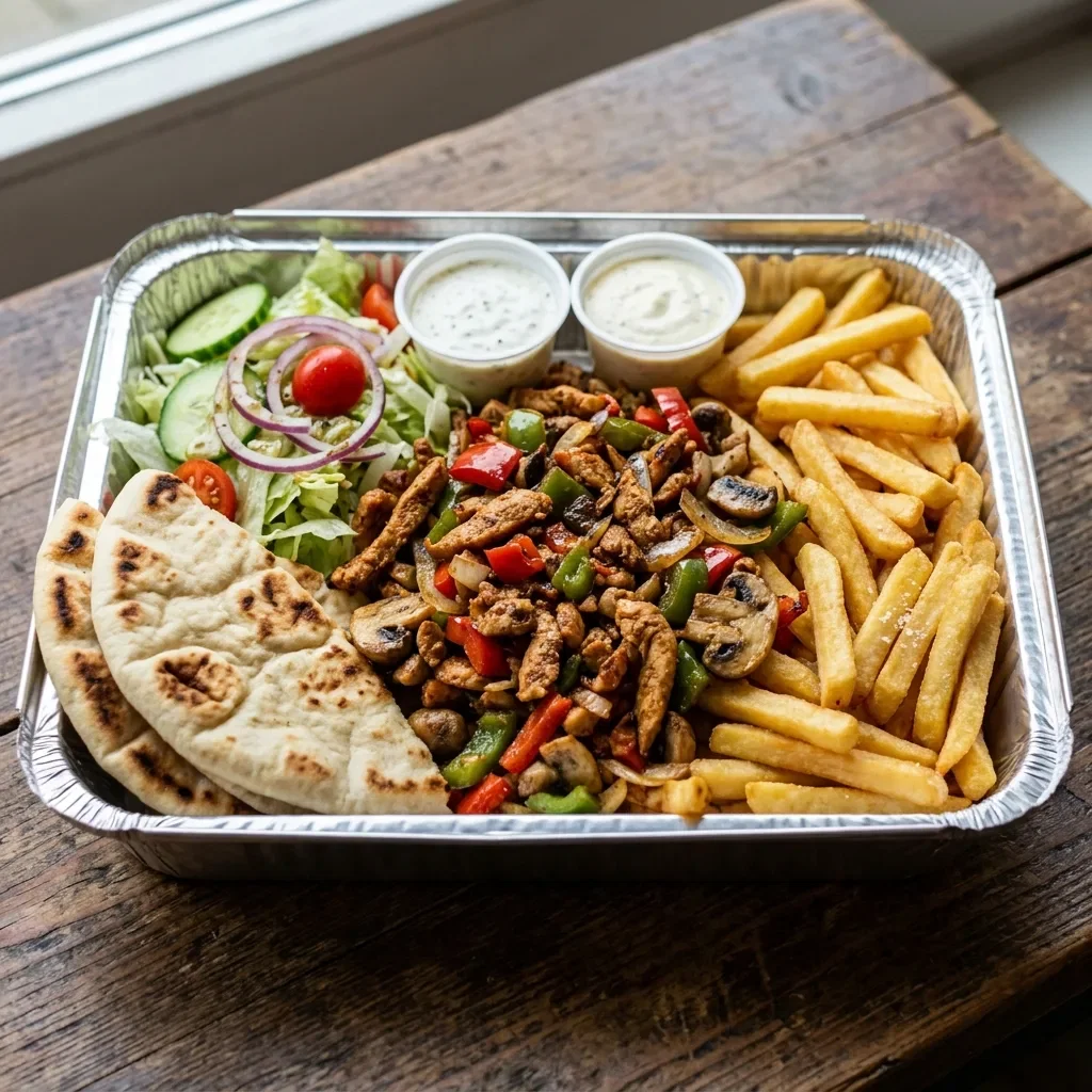Schotel shoarma gyros